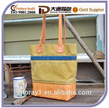 Used Fahion Woman Canvas Handbag Female Shoulder Bag