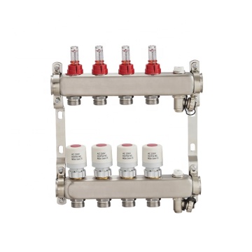 Stainless Steel PEX Manifold with Flow Meter for Underfloor Heating Systems: BJ35005