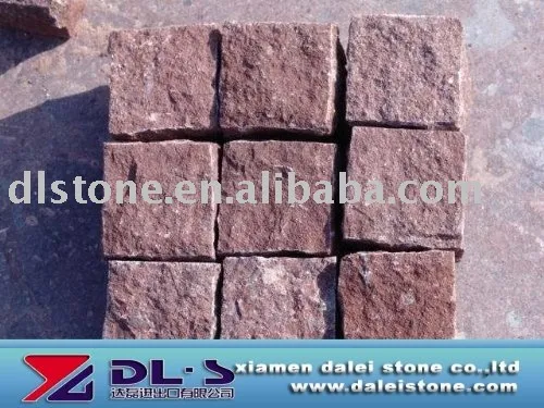 red stone paver