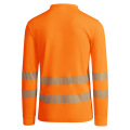 High Visibility Long Sleeve Work Polo Shirts