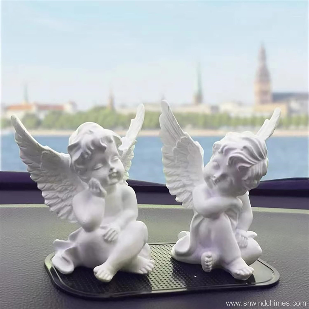 Two Sets of Little Angel Statue Figurines
