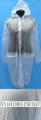 Adult Plastic Transparent Ladies Raincoat