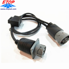 Cable de diagnóstico hembra OBD2 a conector hembra J1708