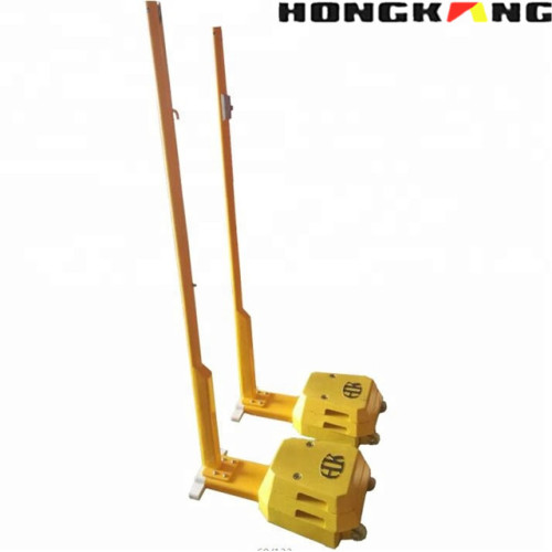 BWF Approved Badminton Net Post with Wheels