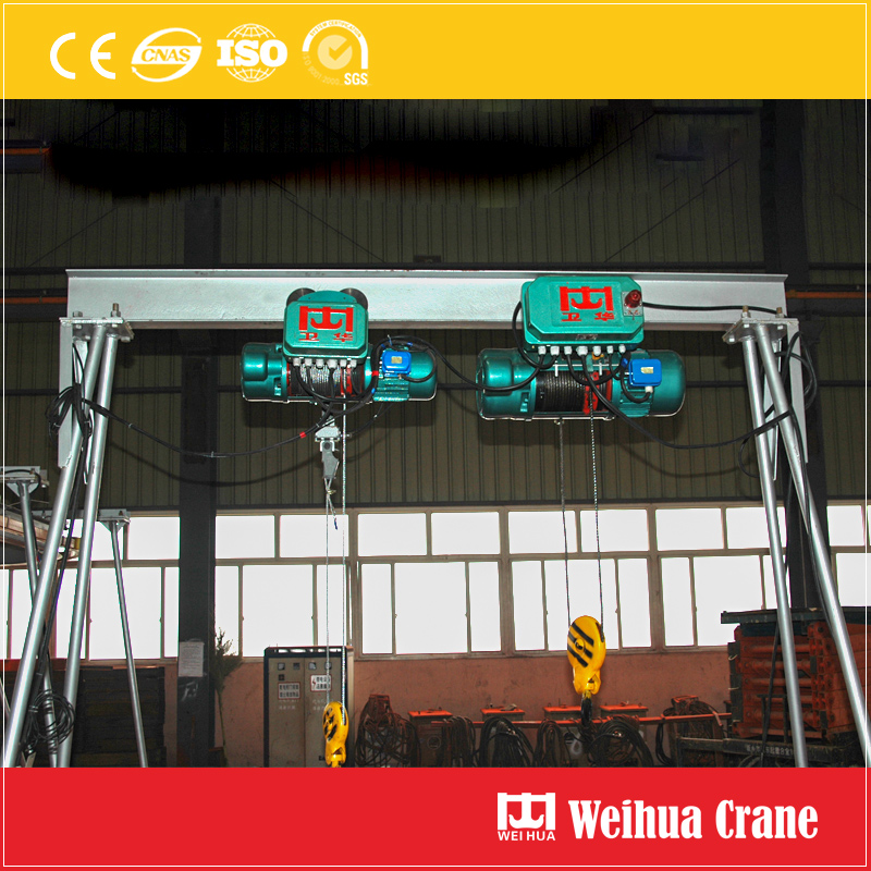 Portable Crane With Electric Hoist