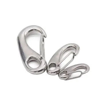 Wholesale Stainless Steel Spring Snap Egg Shape Carabiners: Safety Lifting Snap Hooks