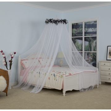 Large Hanging Feather Mosquito Nets for Double Bed