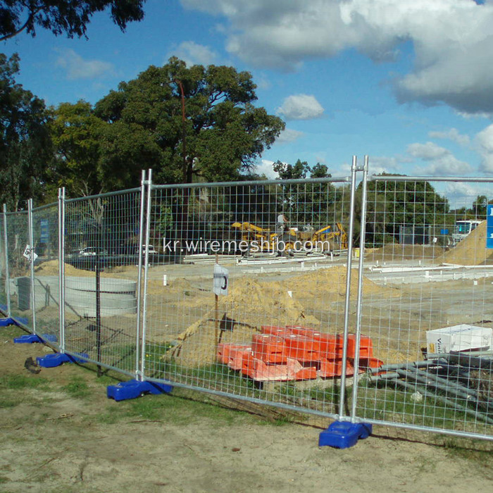 호주에 대 한 아연 도금 된 임시 건설 벽 울타리