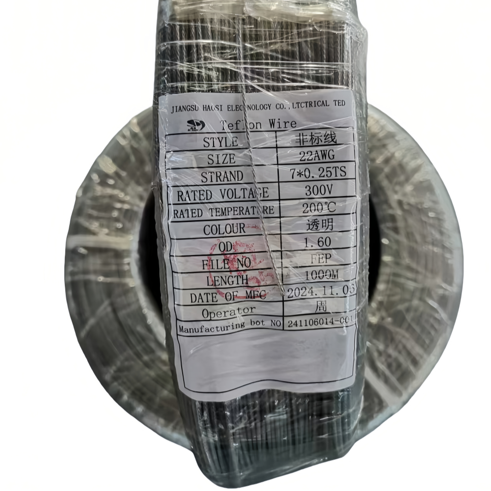 TEFLON WIRE 22# FEP TRANSPARENT