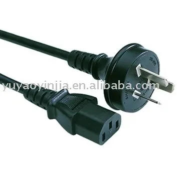 Australia/New Zealand Power Cable, 3-pin clover (AS/NZ standard SAA approval)
