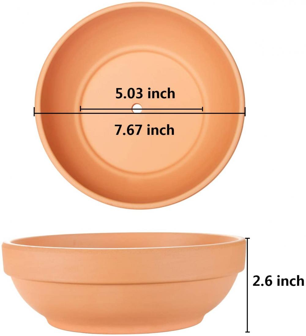 7 5/8 pollici Terra Cotta Pot