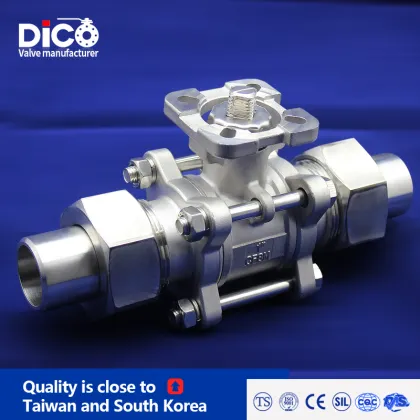 Dico Brand Union Butt Weld 3PC Ball Valve