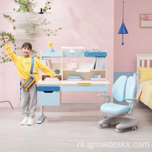 Merchandiser Theoretisch Lucht China Ergonomische kinderen studeren bureau en stoel Fabrikanten