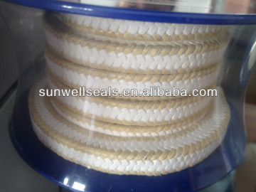 White PTFE Packing with Aramid Corners