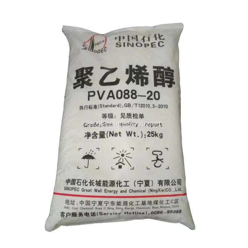 Sinopec PVA 088-20 Alcohol polivinílico 2488 120Mesh