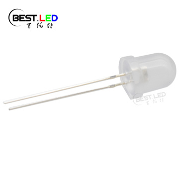 Super Bright 8mm Diffused LED Yellow 590nm