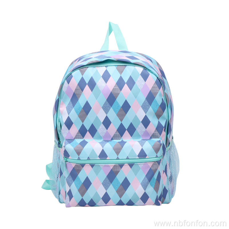 Cute cartoon pattern twill composite printed school bag