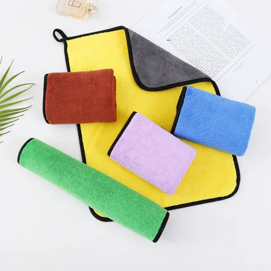 Ecological Microfiber Car Wash Towel - Custom Double-Sided Thickened Cleaning Polishing Cloth