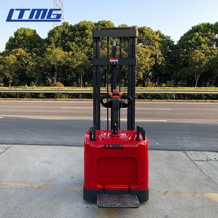 LTMG Hot Sale Electric Pallet Stacker with Adjustable Forks and Straddle Legs