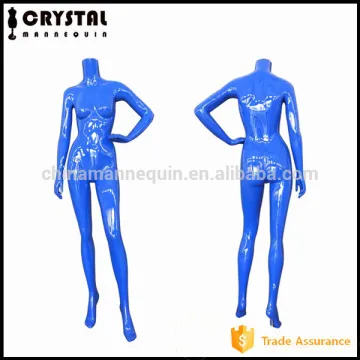 healdess display sexy fiberglass female mannequin