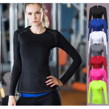 Dry Fit compressieshirt met lange mouwen voor dames