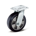 400 kg Aluminium Core Black Rubber Caster Wheel