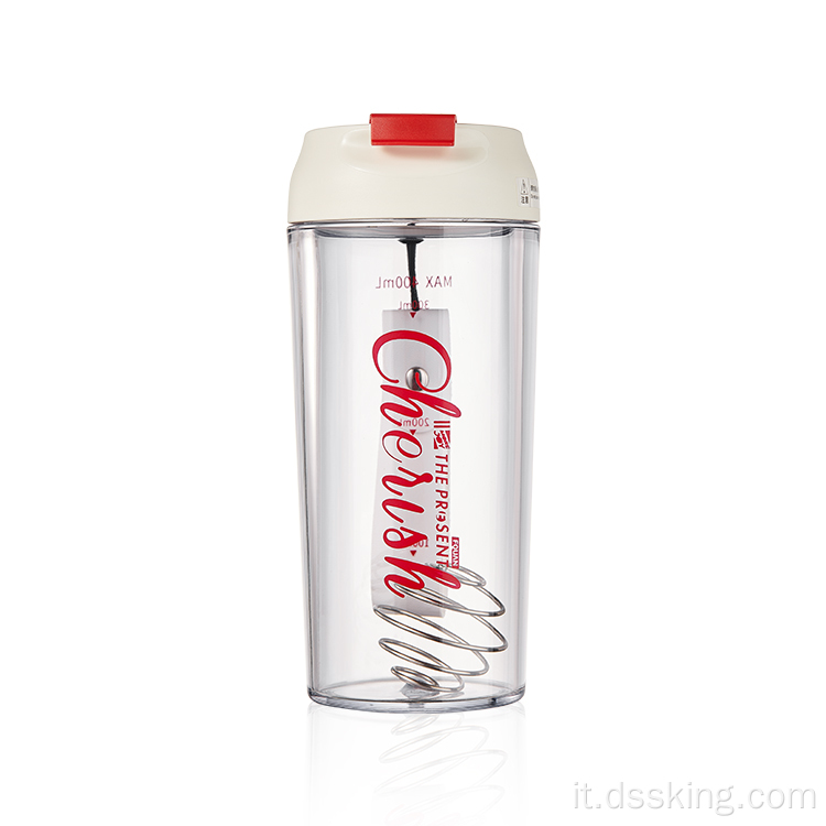 300 ml Nuovo design BOTTO ACQUA PLASTICA Logo personalizzato per sport NASTALE Acqua di lusso vintage di lusso con paglia