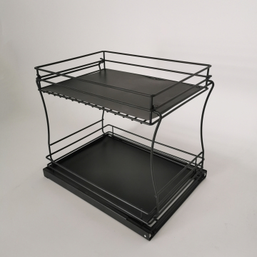 Bagno sotto il lavandino organizzatore di scaffali