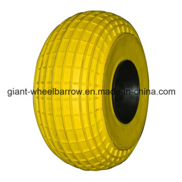Large Capacity Yellow PU Foam Wheel 12"X6"