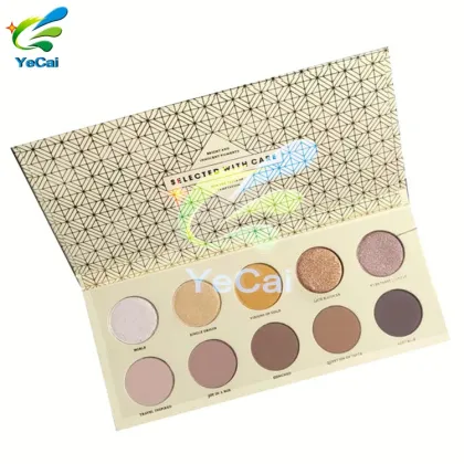 Make your own paper eyeshadow palette container , custom logo make up eyeshadow palette