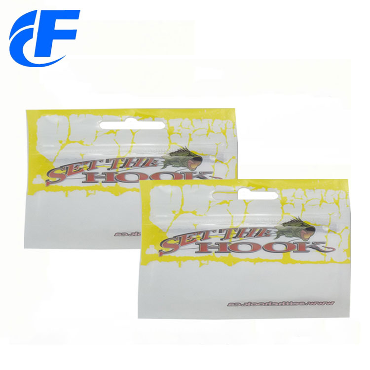 Customized Printing Ziplock Fishing Lure Bags With Window