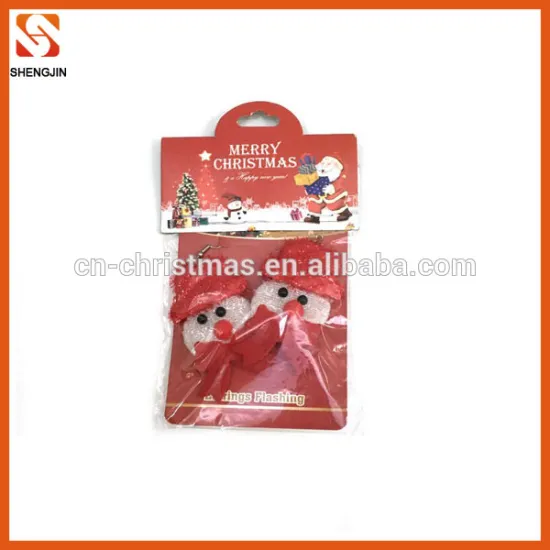 High quality children santa cluas christmas earrings