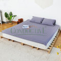 Grey Colour Earth Connection Bed Flat Sheets