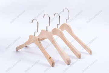 Fancy Customized Natural Lotus Wooden Clothes Hangers