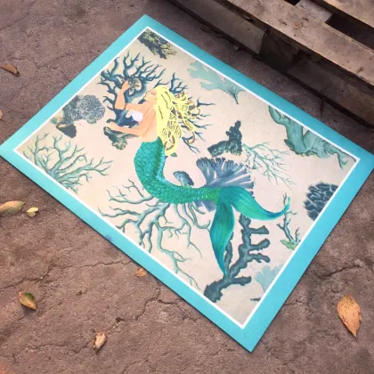 Outdoor Welcome Personalized Sublimation Polyester White Blank Door Mats