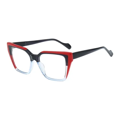 Veetus Unisex Retro Anti-Blue Light Glasses with Custom Myopia Lenses