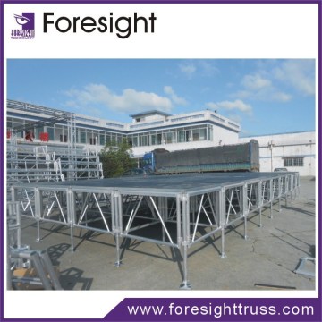 mobile folding stage easy to setup and stackable