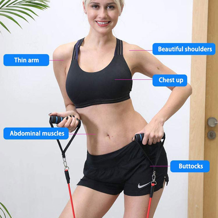 Treningstrening Tubes Øvelse 11pcs Resistance Band