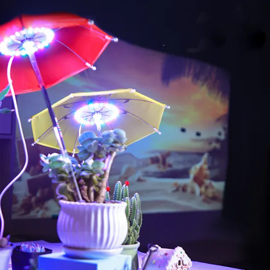 Umbrella Shape USB Mini LED Plant Grow Light with Dimming and Remote Control