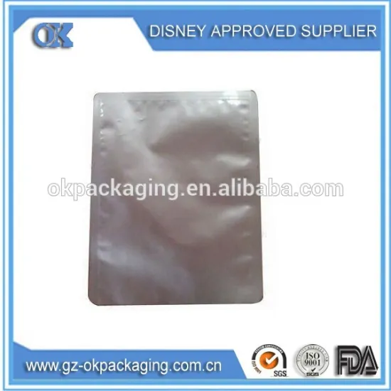 Aluminum foil bag,dry food packaging pouch,bag with side gussets/side gusset wet tissue aluminium foil bag with handle