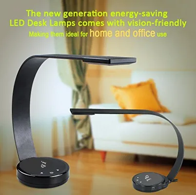 2016 Novel indoor lighting Aluminum+ABS material wireless charging LED desk lamp with USB port