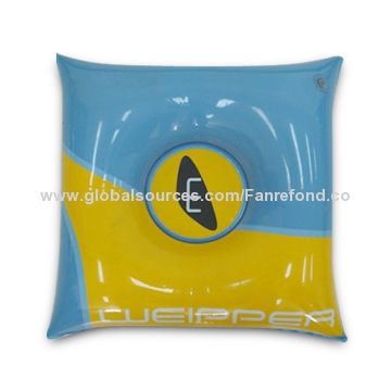 Inflatable Beach Pillow Bag, Made of Durable 0.22mm PVC Material
