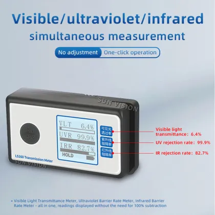 UV/Visible/Infrared Spectrum Window Tint Meter