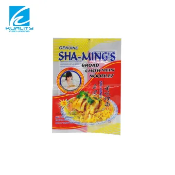 Custom Printed Plastic Laminated Back Seal Fresh Noodle Packaging Bags