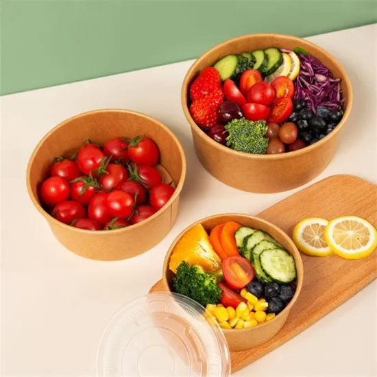 Disposable paper food bowl soup salad takeout bowl