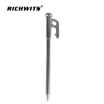 Outdoor Camping High Strength Stainless Steel Rotating Tent Peg Beach Peg Snow Pegs