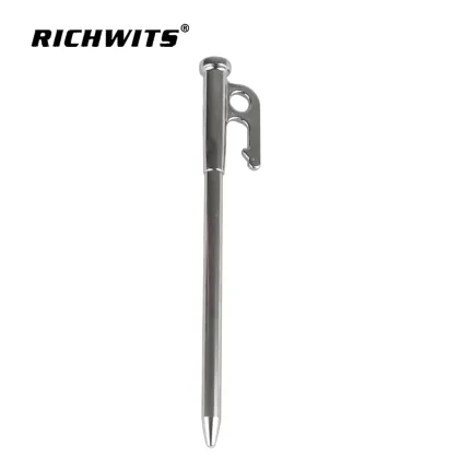 Stainless Steel Rotating Tent Peg Beach Peg Snow Peg