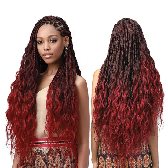 30inch Long synthetic ombre braiding hair Curly Egyotian Water Wave Crochet Wavy Braiding Hair