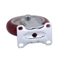 5 pulgadas PVC de servicio medio (PU) Caster Wheel-Dark Red