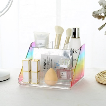 Boîte de rangement cosmétique carré carré de partition réutilisable multicolore avec diviseur